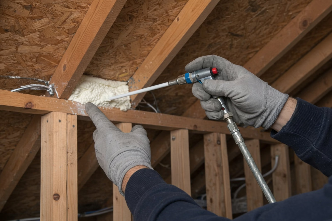 Attic air sealing in Conway, AR